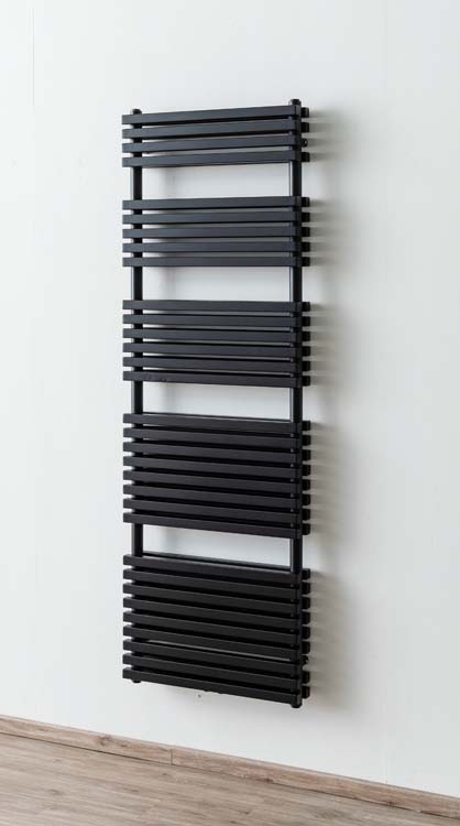 Radiateur sèche-serviette Dania double noir mat 181,5 x 60 cm 2286 Watt