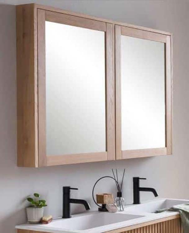 Armoire de toilette Fiori chêne 120x80cm