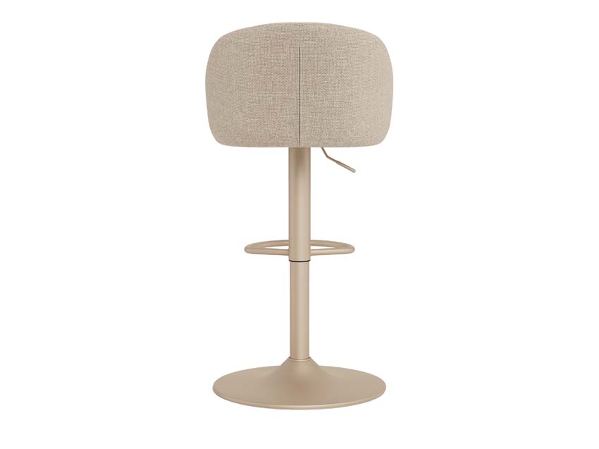 Chaise de bar Nora avec pied trompette beige