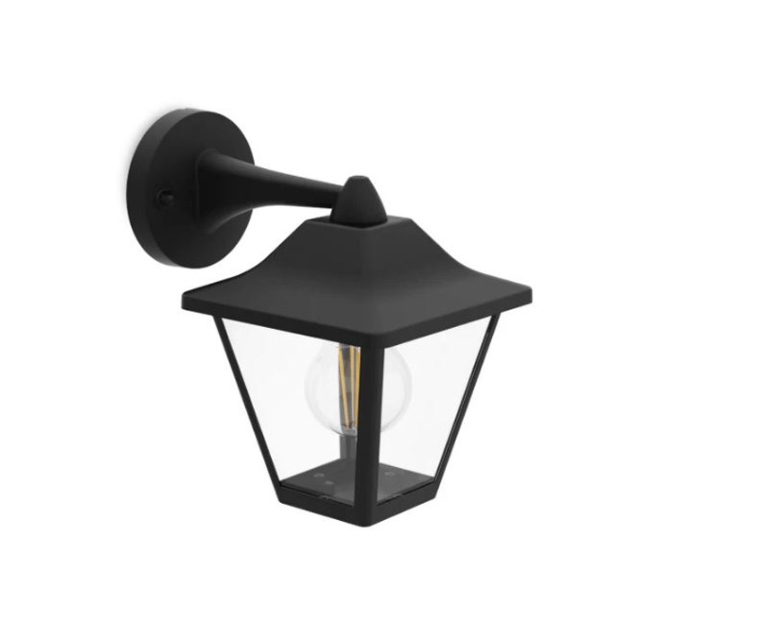 Applique murale extérieur - noir - 20x23x26cm - E27 - 1x25W - IP44