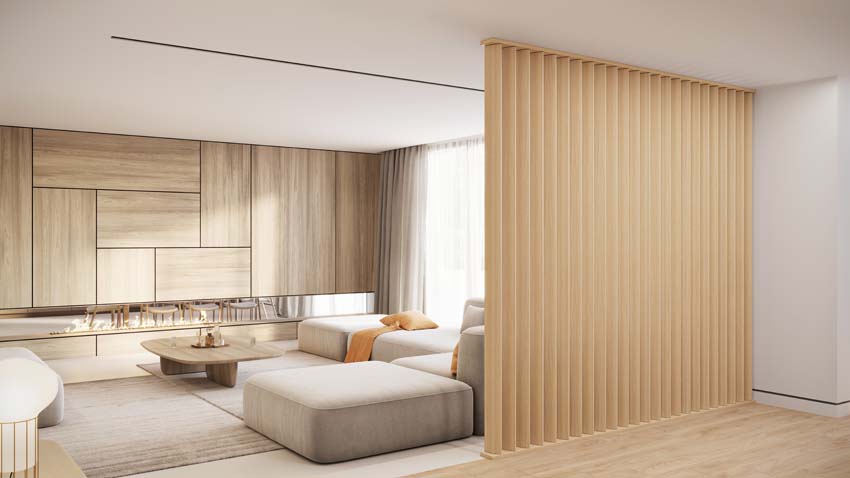Roomdivider Line up Separo Maestro brun moyen 12x277x3,6cm