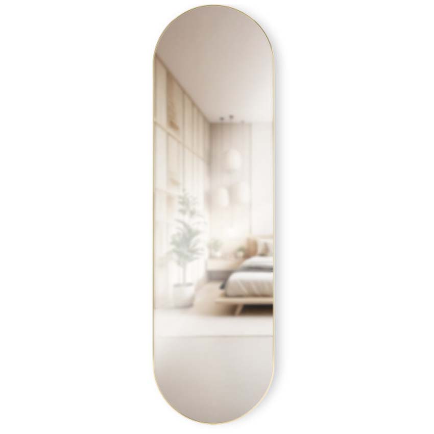 Spiegel Umbra Hubba ovaal koper 157x45cm