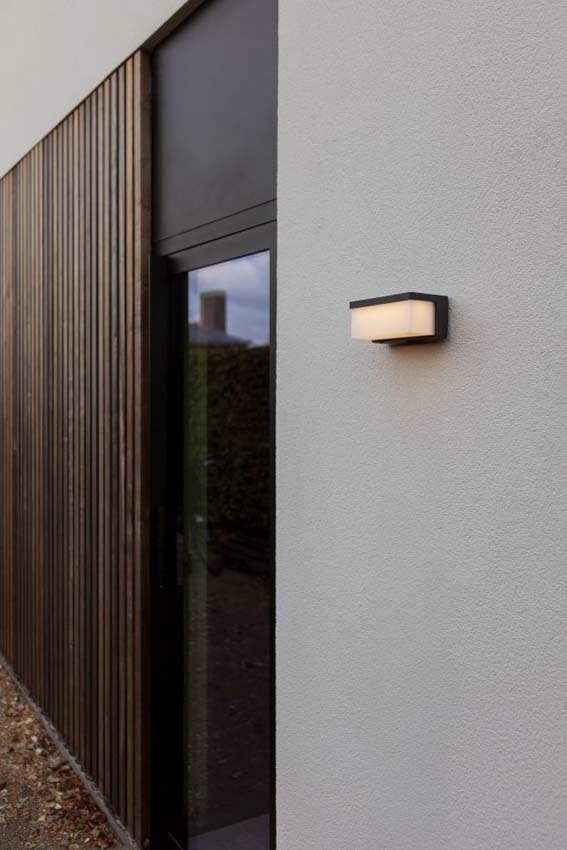 Applique murale extérieur - gris - H8,5cm - LED - 1x9W - 3000K - IP44