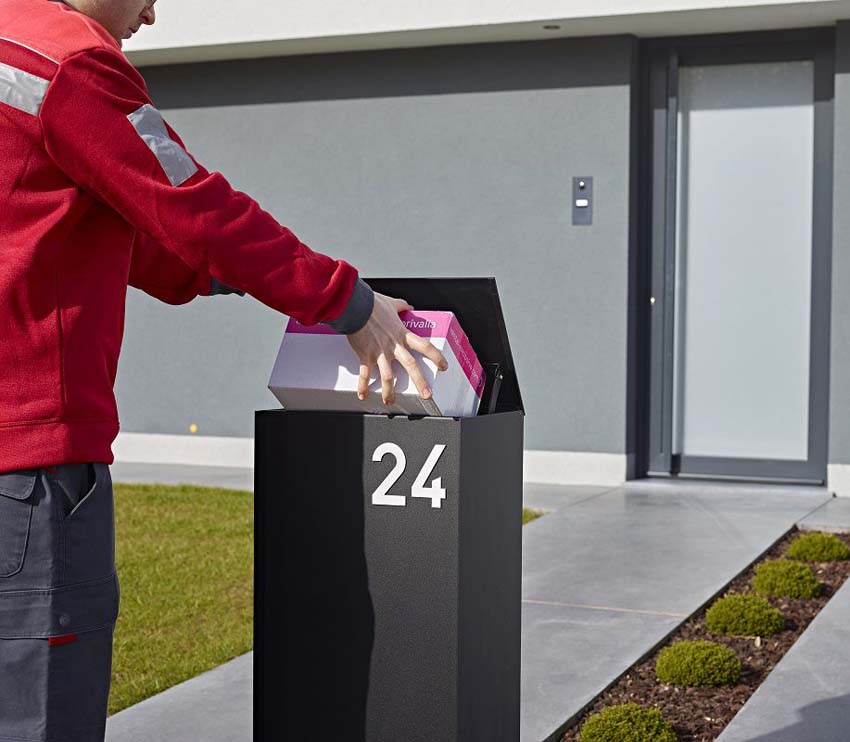 Boîte à colis ONZO (eSafe) Dropbox Small Back anthracite