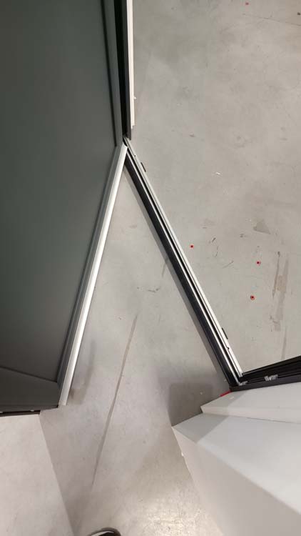 Buitendeur alu Aveiro antra R 960X2180 mm