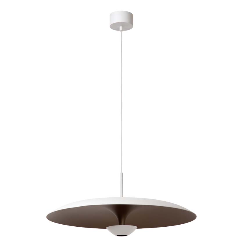 Lucide Premium Kenneth - Suspension - Ø60cm - LED dimmable - 1x16W 2700K - Blanc