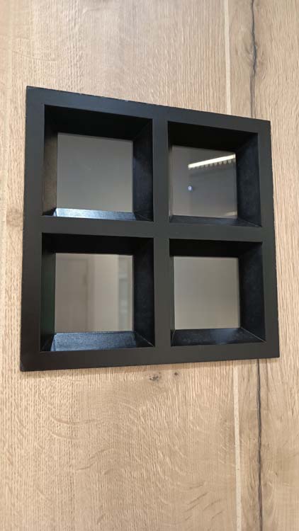 Bloc-porte âme tubulaire L 730mm rw oak planches 4500 verre mat201.5cm