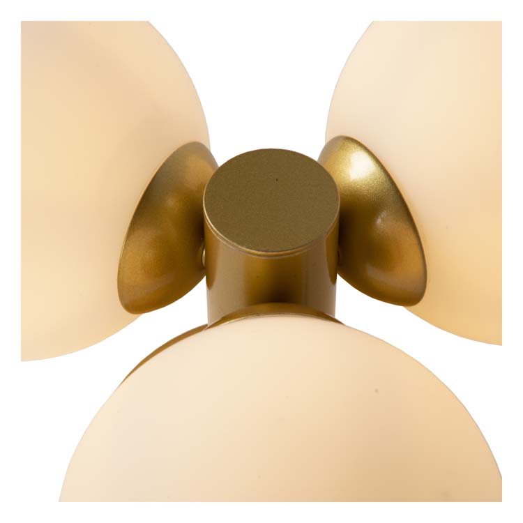 Plafonnier Salle de bains - Ø 28 cm - 3xG9 - IP44 - Or Mat / Laiton