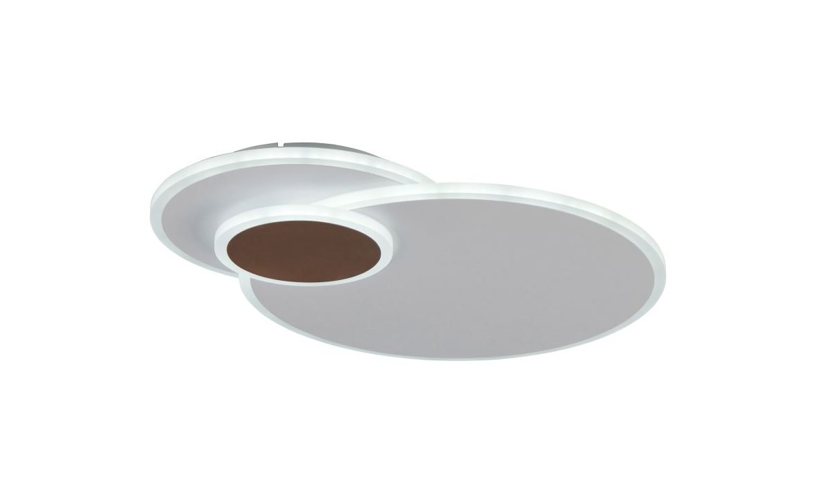 Plafondlamp - wit - 48x38cm - dimbaar - LED - 27W - 2700-6500K - afstandsbediening