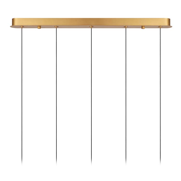 Lucide DILENKO - Suspension - LED Dim. - 5x3,5W 2700K - Or Mat / Laiton
