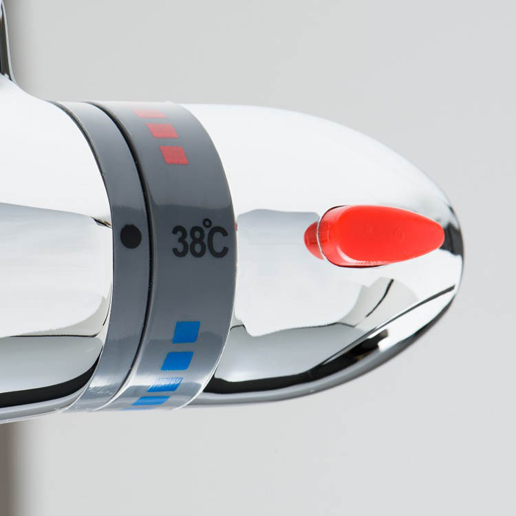 Robinet de douche Stevie thermostatique chrome