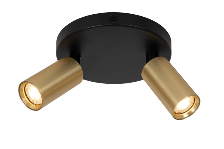 Plafondspot Zen - mat goud / messing - Ø 15cm - 2xGU10