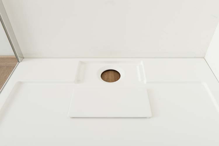 Douchebak Akon polybeton mat wit 140x90cm