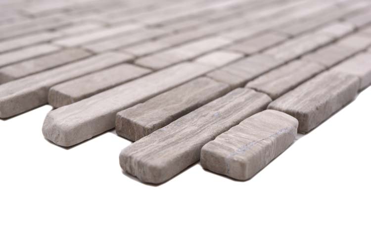 Mosaïque Marbre Greige Stripe mat 30,5x32,2cm
