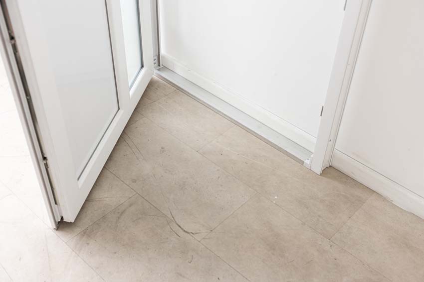 Buitendeur Lumeo PVC mat glas wit 1000x2000mm links