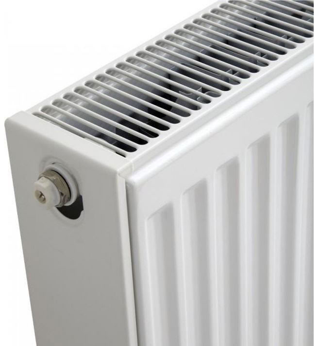 Radiator type 33 90x60cm 8-aansluiting wit 2000 watt