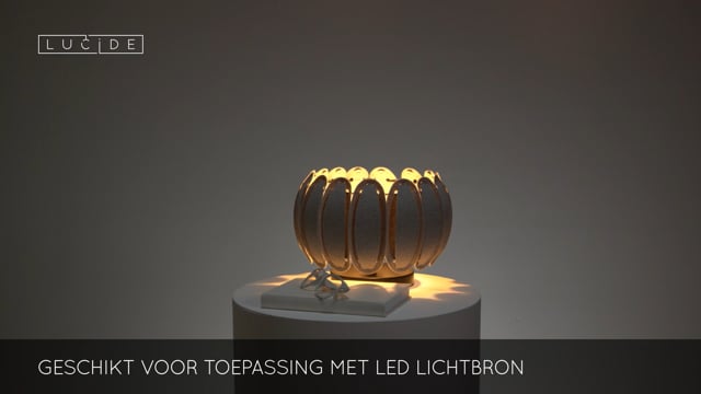 Lucide SPENCER - Tafellamp - Ø 30 cm - 1xE27 - Grijs Lucide SPENCER - Tafellamp - Ø 30 cm - 1xE27 - Grijs