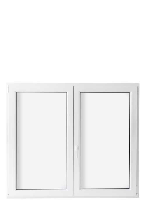 Dubbel opendraaiend raam PVC antr/wit Deceuninck 1600x1400mm V2