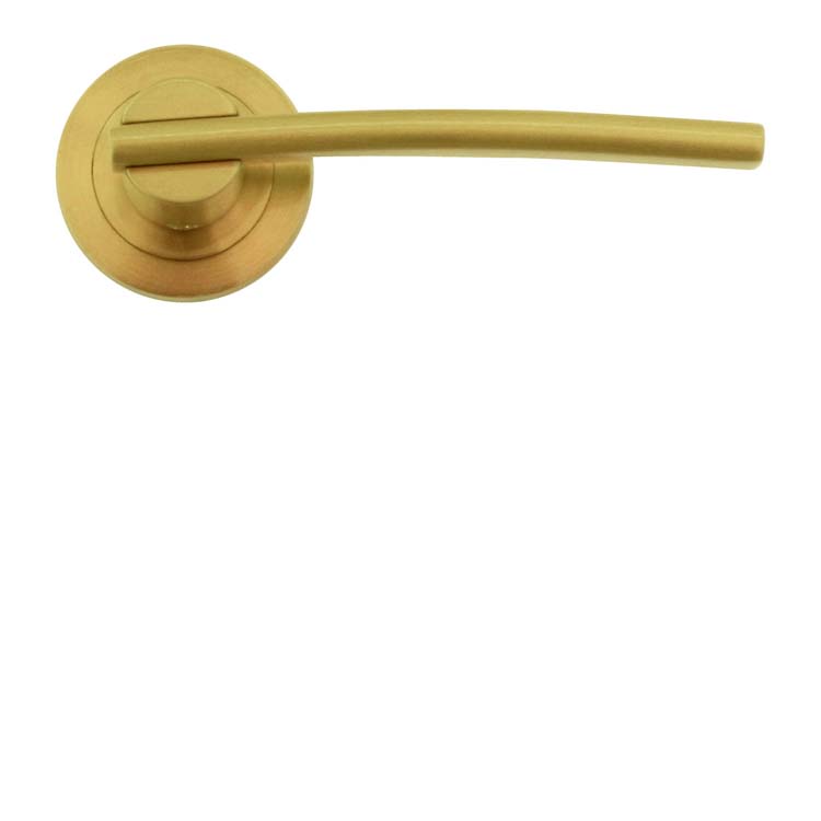 Poignée de porte terni cuivre mat sans rosace