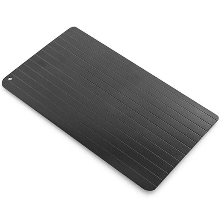 Ontdooiplaat metaal 35x20 cm zwart