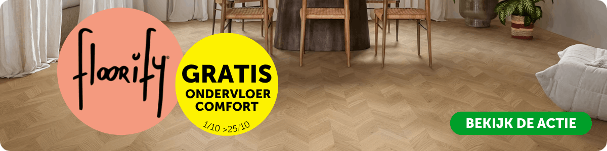 Floorify gratis ondervloer actie