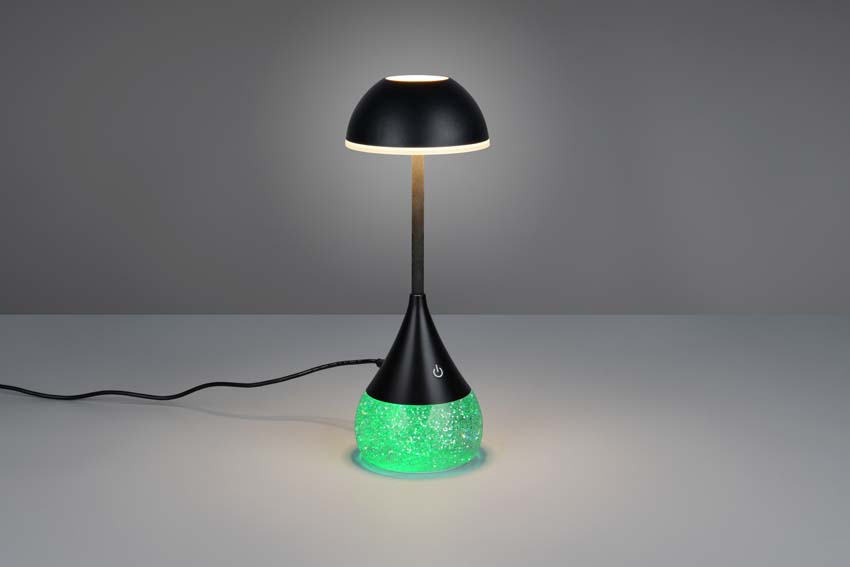 Lampe de table - Noir - Ø12cm - Dimmable - LED - 1x4,5W - 3000-6500K - RVB