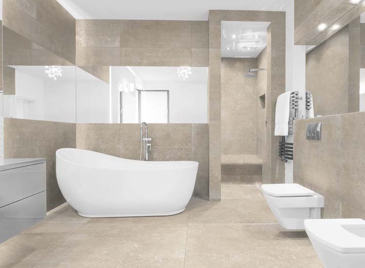 Tegel Belchateau beige rt 90 x 90 cm