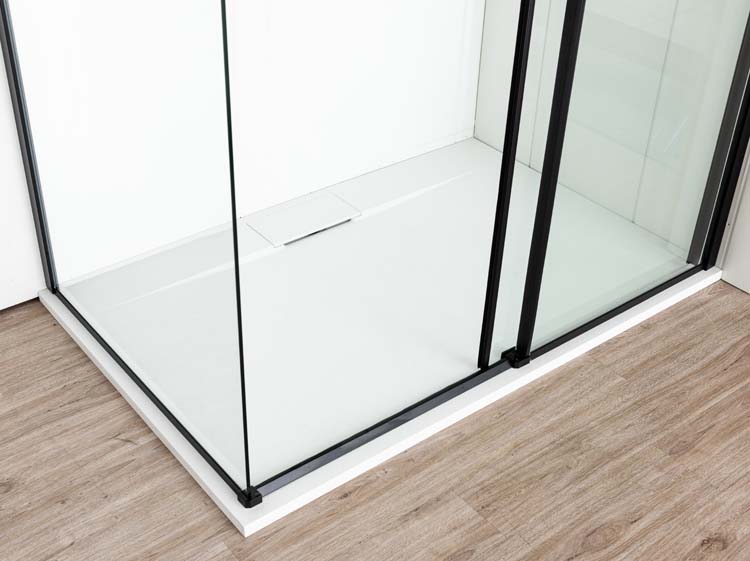 Douchebak Myo SMC mat wit leisteenlook 140x90cm