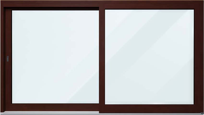 Hefschuifraam hout Meranti Ribe Lapacho  R>L Br3000 x H2150 mm