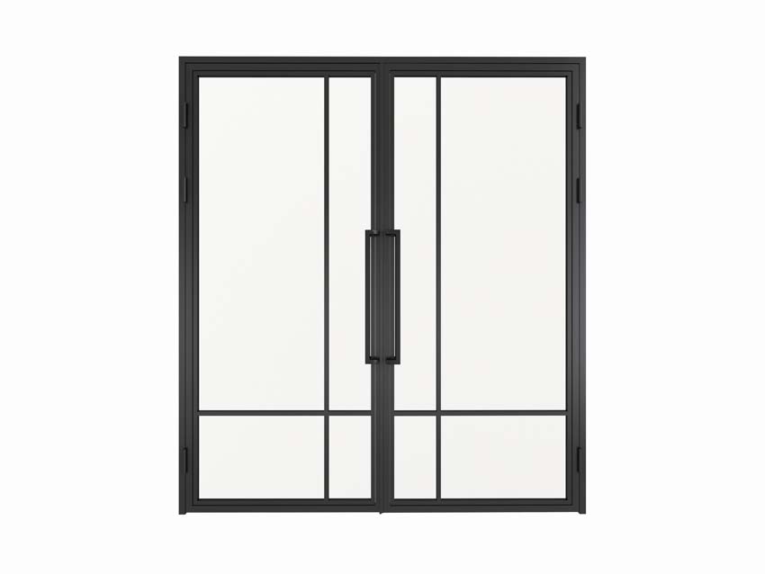 Porte intérieure double en acier Tara 2x 4R 176x204cm gauche