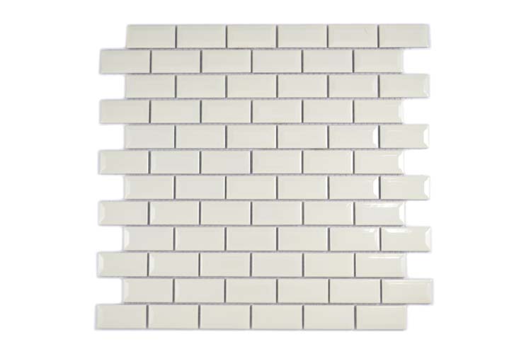 Mosaïque Metro Ivoire brillant 30x30cm