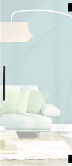 Complete glazen binnendeur Sky Night mat 83x201cm zwarte vierkante trekker + premium scharnieren