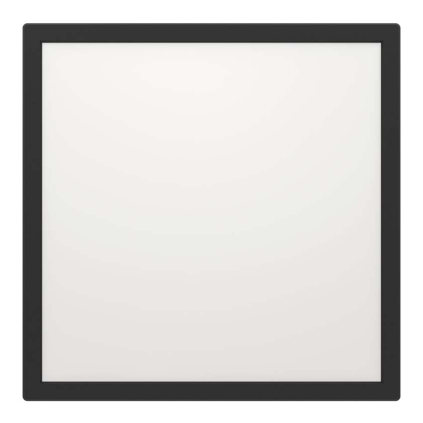 Plafondlamp - Zwart - 39x39cm - LED - 1x24W - 2700-6500K - IP44