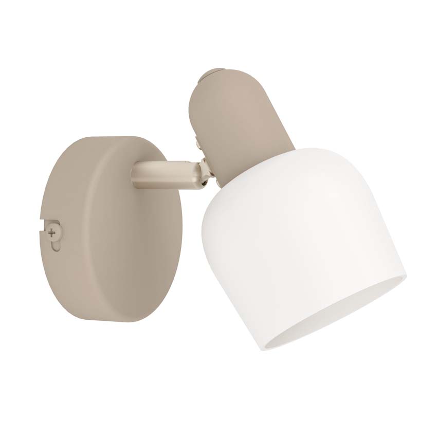 Applique murale - Sable - 8,5x12,5x15cm - Dimmable - E14 - 1x40W