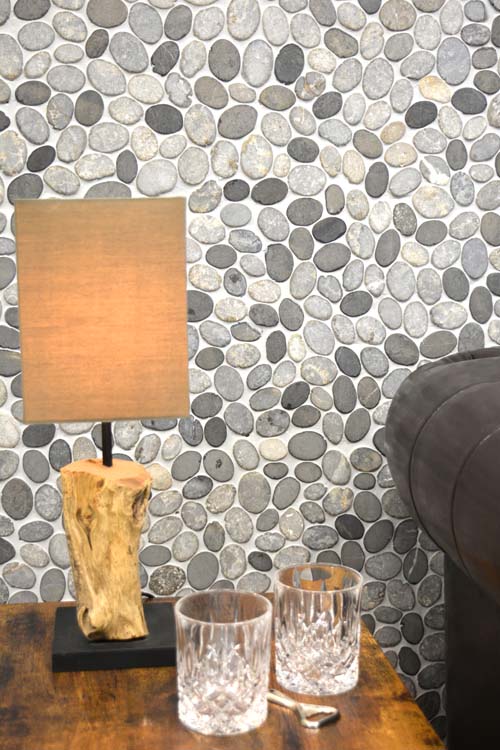 Mosaïque pebble ash grey 30,5 x 30,5 cm