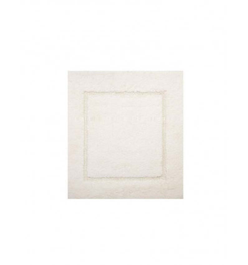 Tapis de bain Cosibel en coton blanc 60x60cm