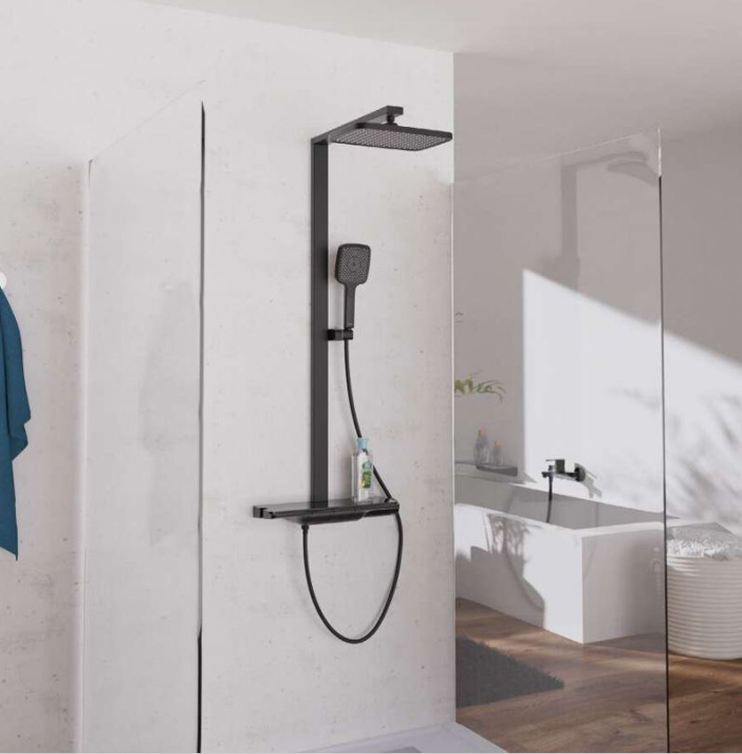 Colonne de douche Hein thermostatique noir mat
