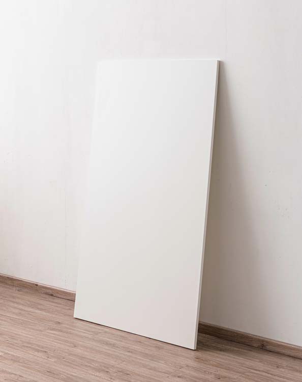 Achterwand voor keukeneiland Plenti wit 150cm