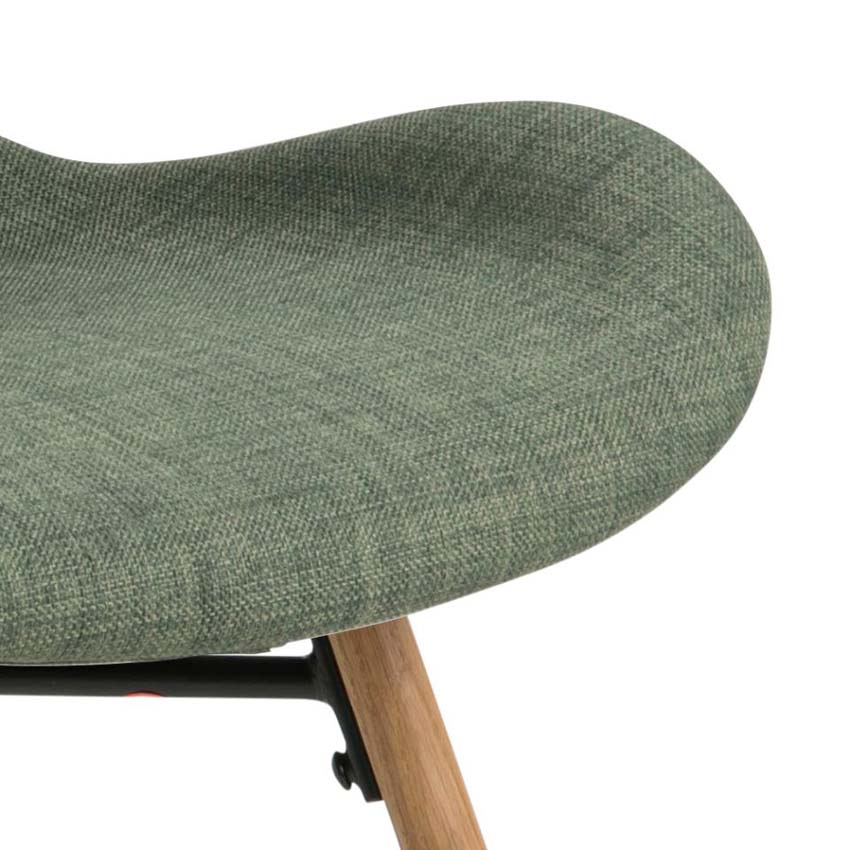 Chaise Belinda verte 47x47x82cm