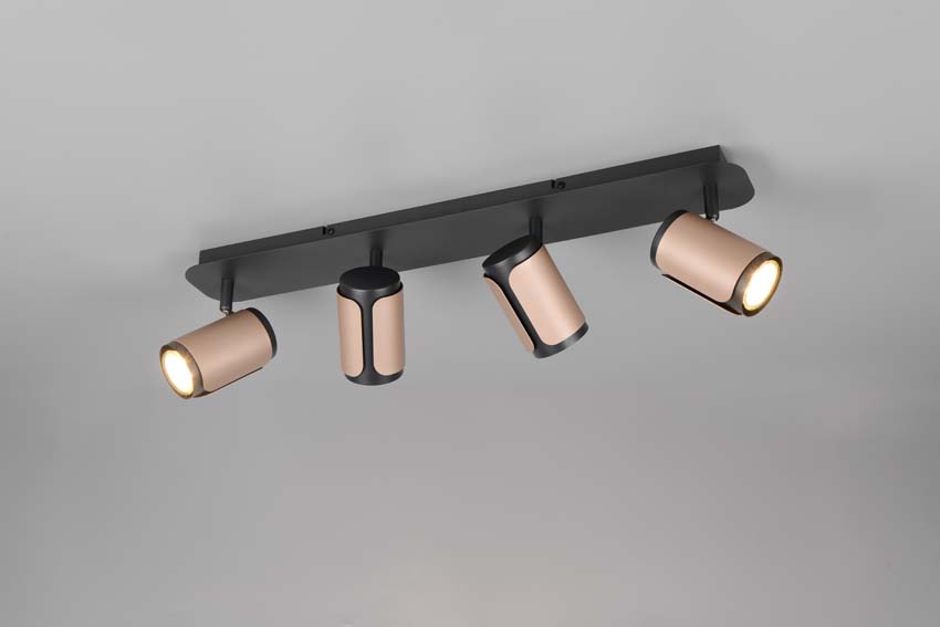 Spot en saillie - Brun café - 60x12x16cm - Dimmable - GU10 - 4x10W