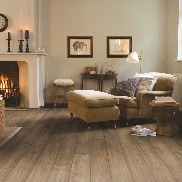 Échantillon Quick-Step Impressive Chêne aspect vieilli gris brun