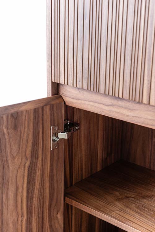 Kolomkast Warren walnoot hangend 170x40x35cm