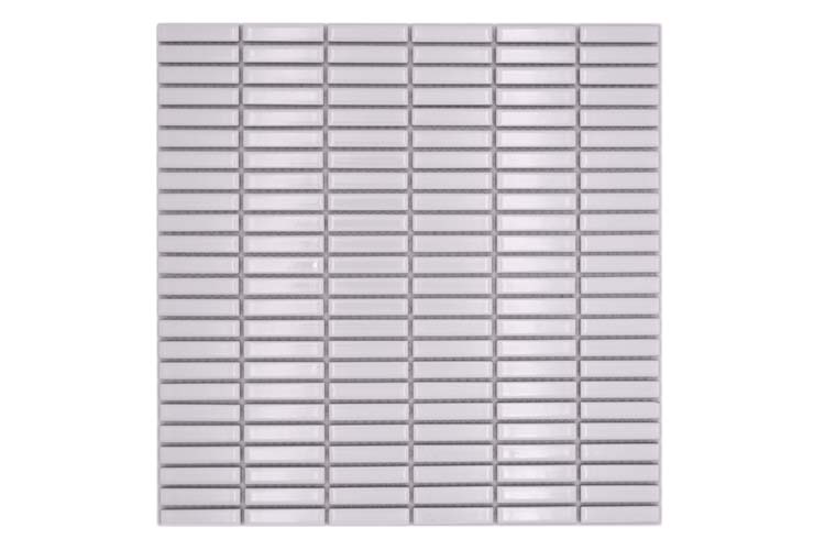 Mosaïque Finger blanc brillant 30x30cm