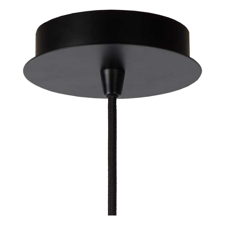 Lucide WOLFRAM - Suspension - Ø 65 cm - E27 - Noir