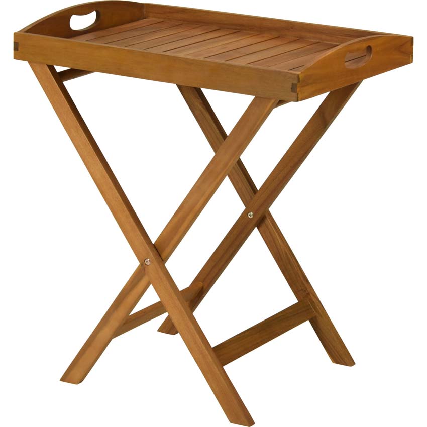 Tafel Acadia met dienblad 60x42x65cm vouwbaar