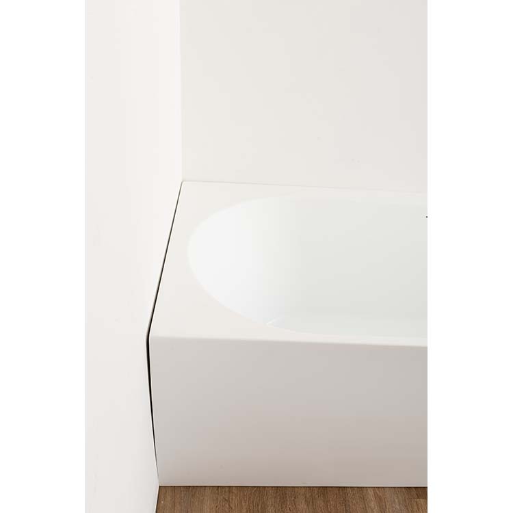 Baignoire d'angle Hero mat blanc gauche 180x80cm