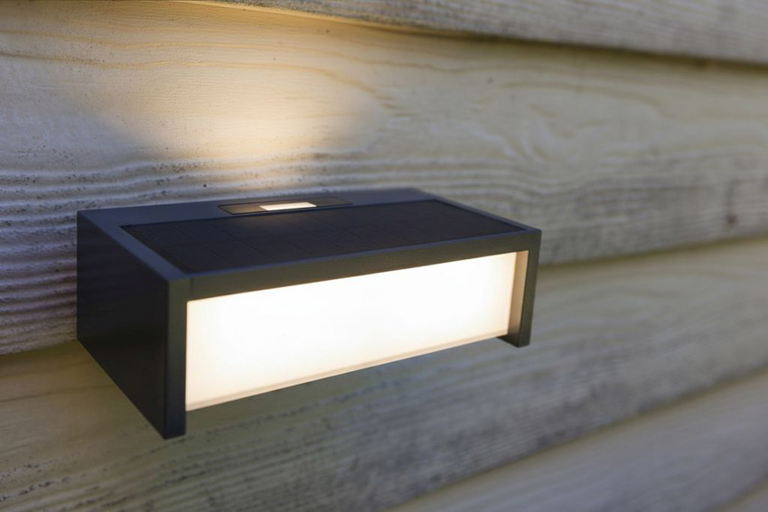 Applique murale extérieur - gris foncé - 18x5,7x9,6cm - LED - 1x11W - 3000K - IP54 - détecteur de mouvement