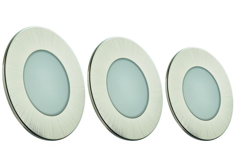 Inbouwspot rond - LED - 3x5W - Diam. 64mm - Chroom
