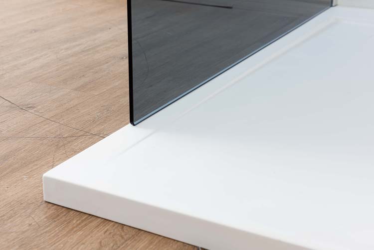 Douchebak Akon polybeton mat wit 140x90cm