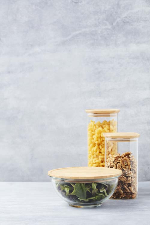 Voorraadpot glas Point-Virgule bamboe deksel 1,4 l
